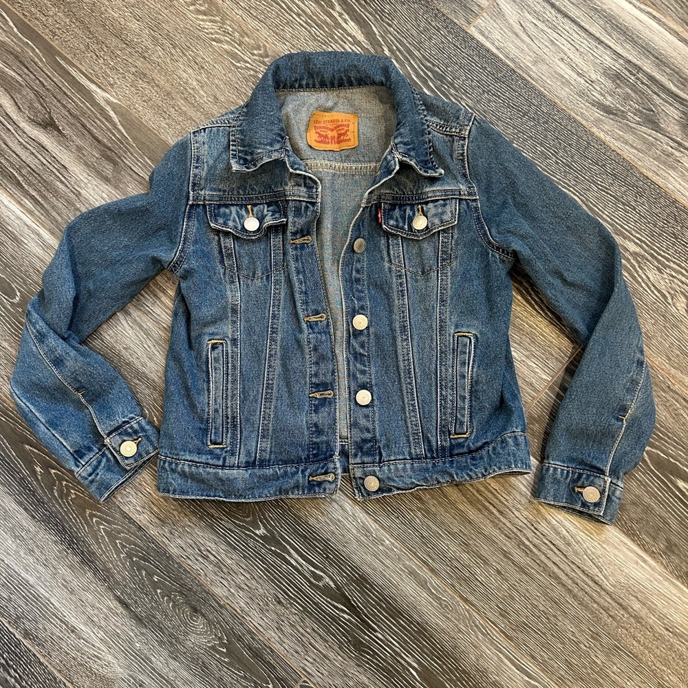 Kids Blue Denim Jacket Levi Md